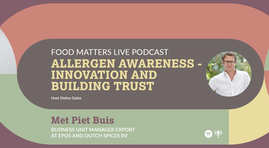 Dutch Spices discusses the importance of allergen-free food in a Food Matters Live podcast