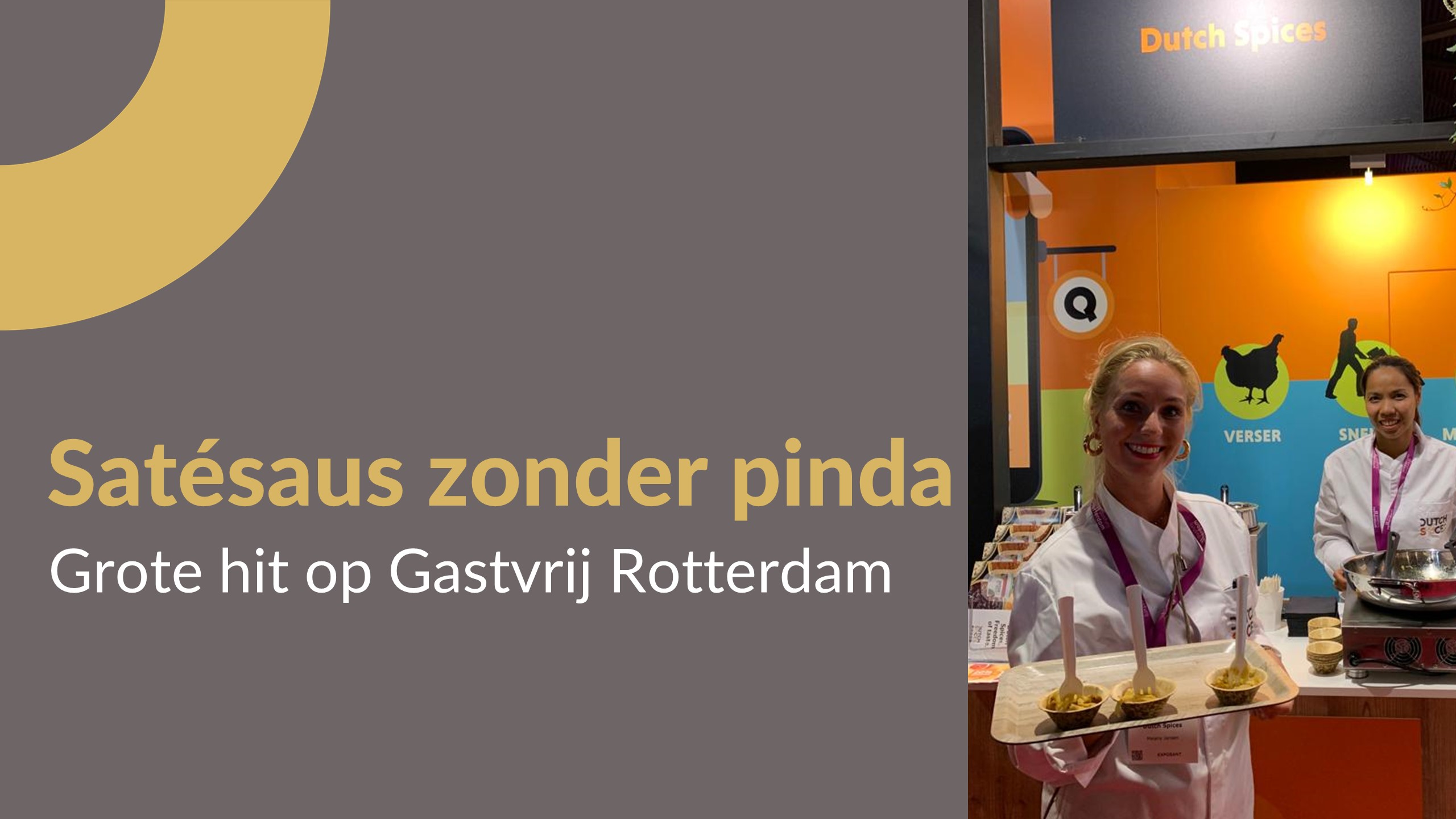 Satésaus zonder pinda: dé hit op Gastvrij Rotterdam